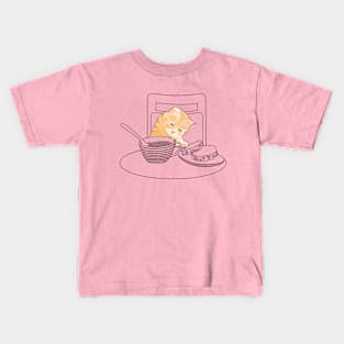 Brunch cat Kids T-Shirt